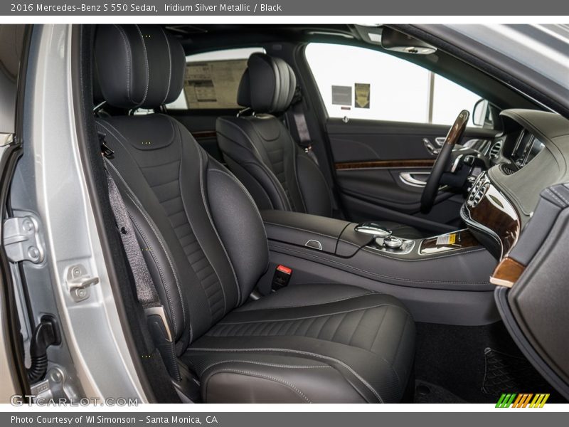 Iridium Silver Metallic / Black 2016 Mercedes-Benz S 550 Sedan