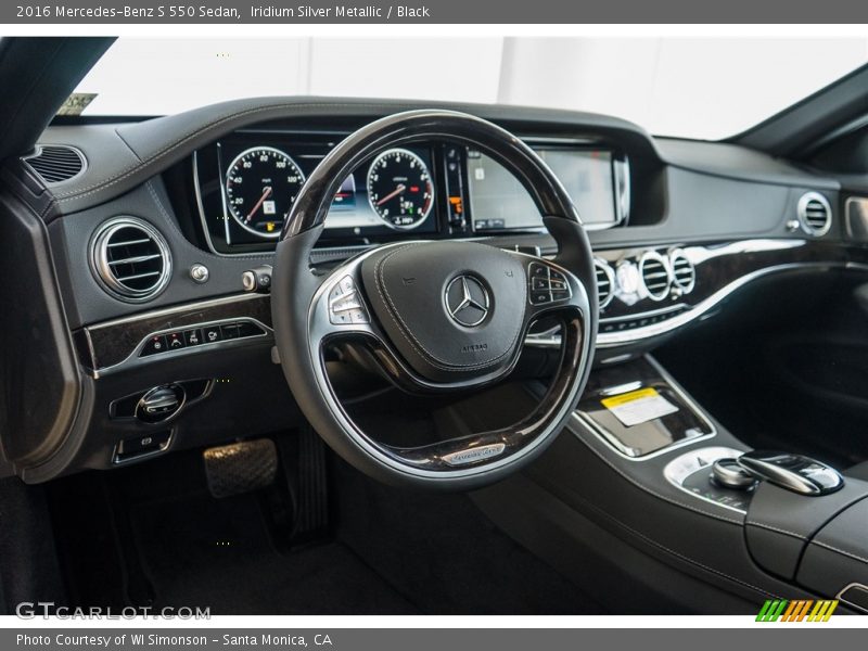 Iridium Silver Metallic / Black 2016 Mercedes-Benz S 550 Sedan