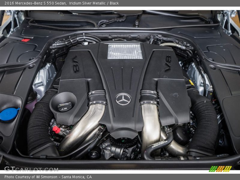 Iridium Silver Metallic / Black 2016 Mercedes-Benz S 550 Sedan