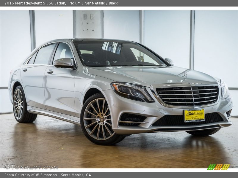 Iridium Silver Metallic / Black 2016 Mercedes-Benz S 550 Sedan