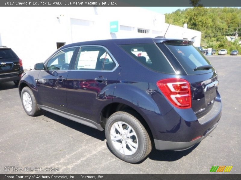 Blue Velvet Metallic / Jet Black 2017 Chevrolet Equinox LS AWD