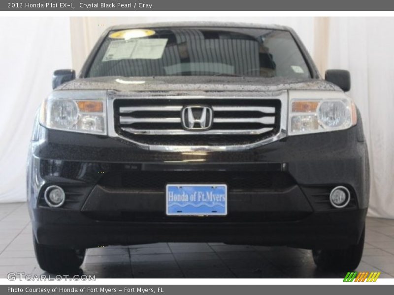 Crystal Black Pearl / Gray 2012 Honda Pilot EX-L