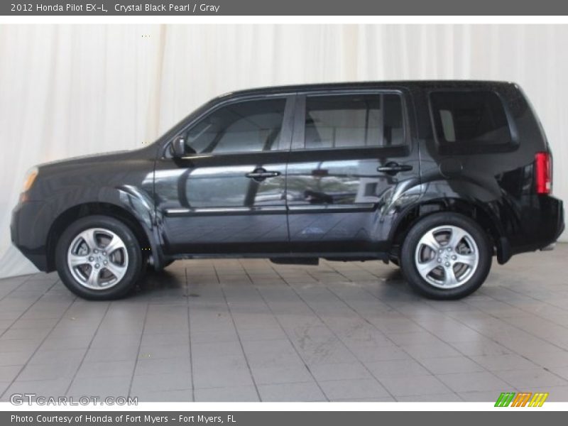 Crystal Black Pearl / Gray 2012 Honda Pilot EX-L