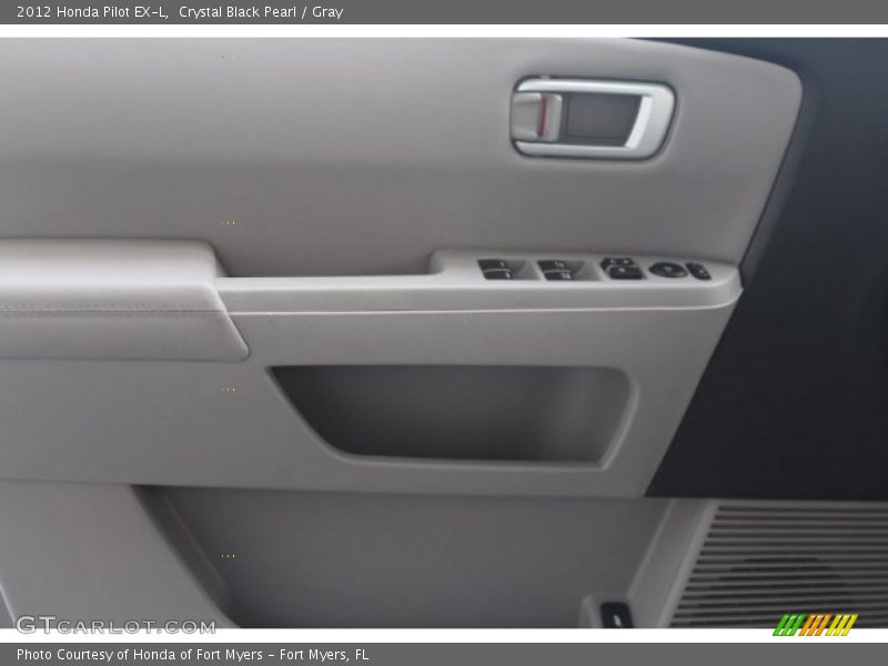 Crystal Black Pearl / Gray 2012 Honda Pilot EX-L