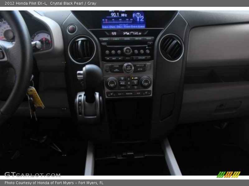 Crystal Black Pearl / Gray 2012 Honda Pilot EX-L