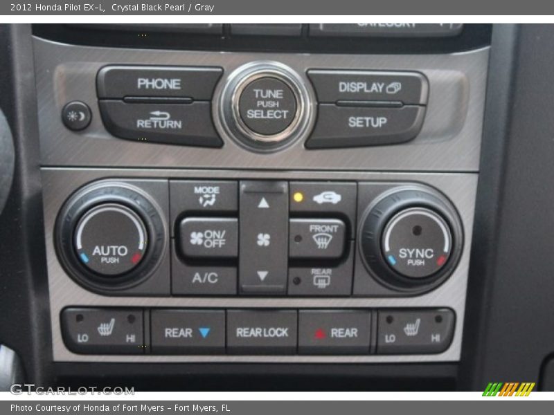 Crystal Black Pearl / Gray 2012 Honda Pilot EX-L