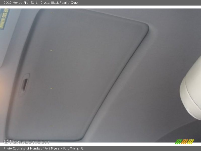 Crystal Black Pearl / Gray 2012 Honda Pilot EX-L