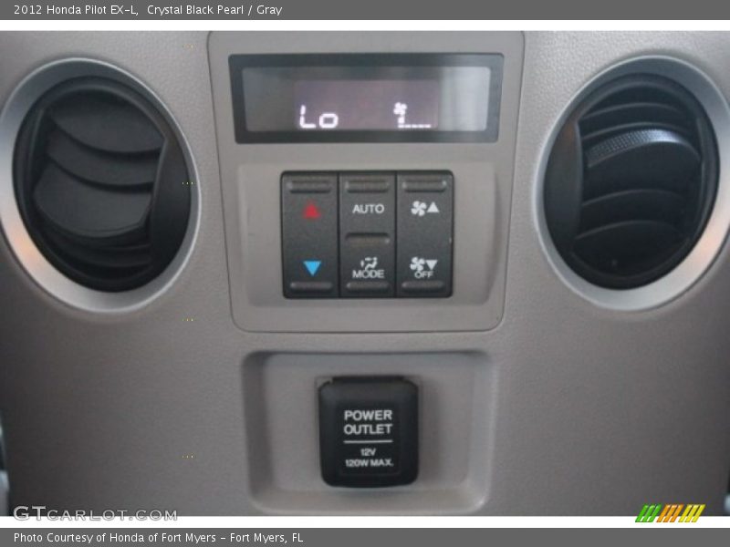 Crystal Black Pearl / Gray 2012 Honda Pilot EX-L