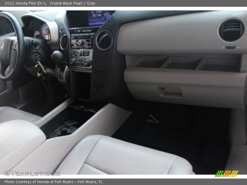 Crystal Black Pearl / Gray 2012 Honda Pilot EX-L