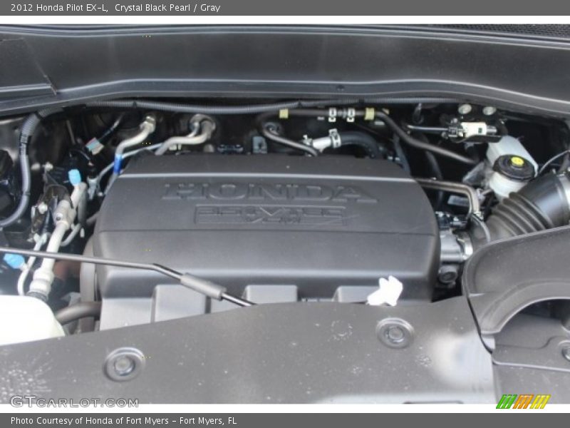 Crystal Black Pearl / Gray 2012 Honda Pilot EX-L