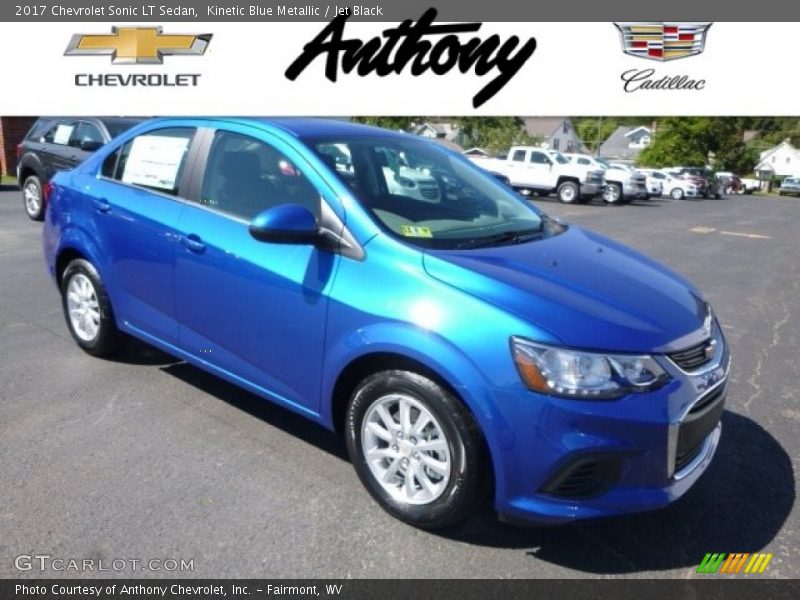 Kinetic Blue Metallic / Jet Black 2017 Chevrolet Sonic LT Sedan