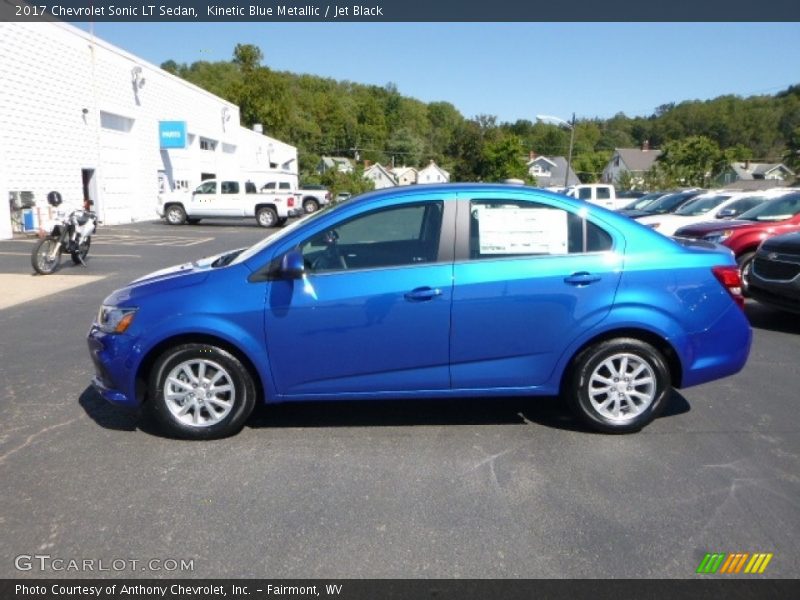 Kinetic Blue Metallic / Jet Black 2017 Chevrolet Sonic LT Sedan