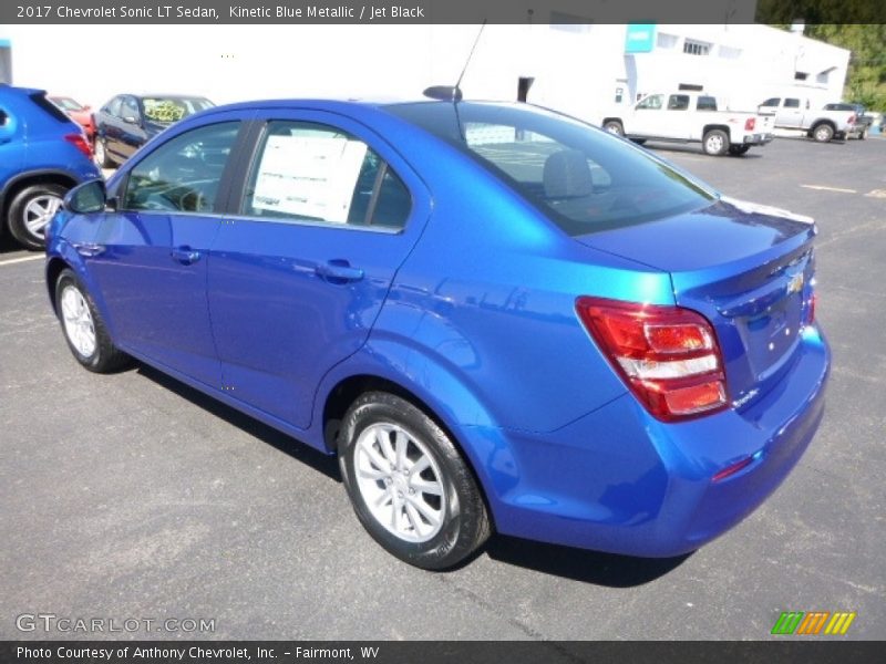 Kinetic Blue Metallic / Jet Black 2017 Chevrolet Sonic LT Sedan