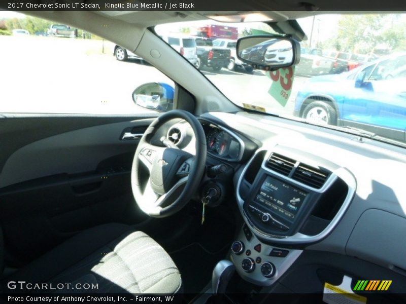 Kinetic Blue Metallic / Jet Black 2017 Chevrolet Sonic LT Sedan