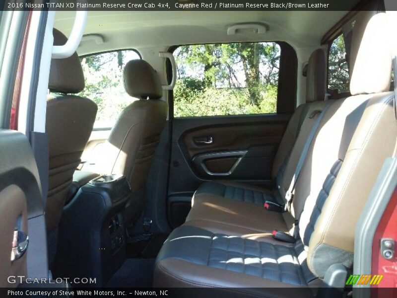 Cayenne Red / Platinum Reserve Black/Brown Leather 2016 Nissan TITAN XD Platinum Reserve Crew Cab 4x4