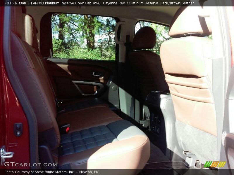 Cayenne Red / Platinum Reserve Black/Brown Leather 2016 Nissan TITAN XD Platinum Reserve Crew Cab 4x4