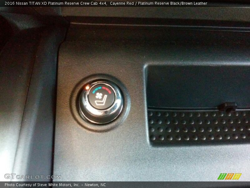 Cayenne Red / Platinum Reserve Black/Brown Leather 2016 Nissan TITAN XD Platinum Reserve Crew Cab 4x4