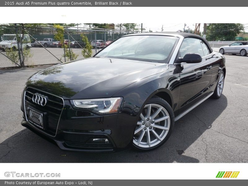 Brilliant Black / Black 2015 Audi A5 Premium Plus quattro Convertible