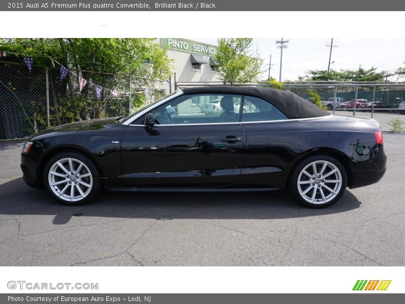 Brilliant Black / Black 2015 Audi A5 Premium Plus quattro Convertible