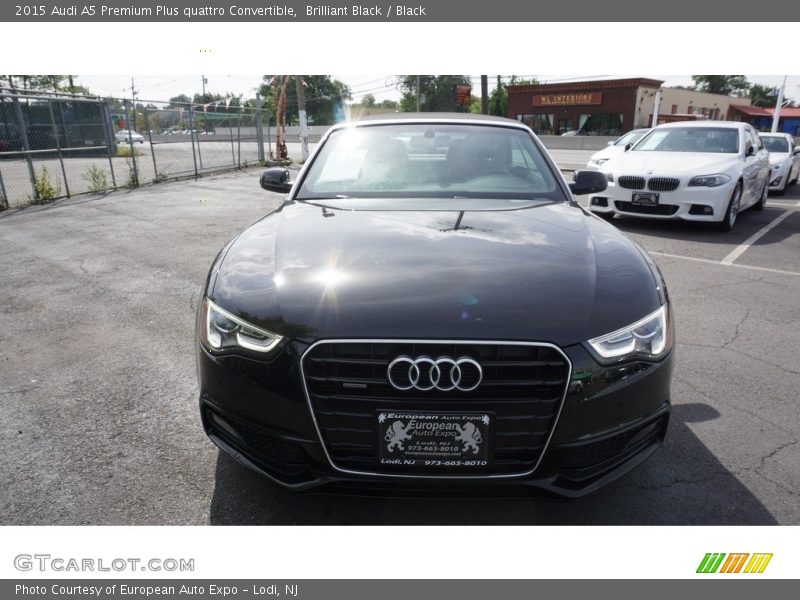 Brilliant Black / Black 2015 Audi A5 Premium Plus quattro Convertible