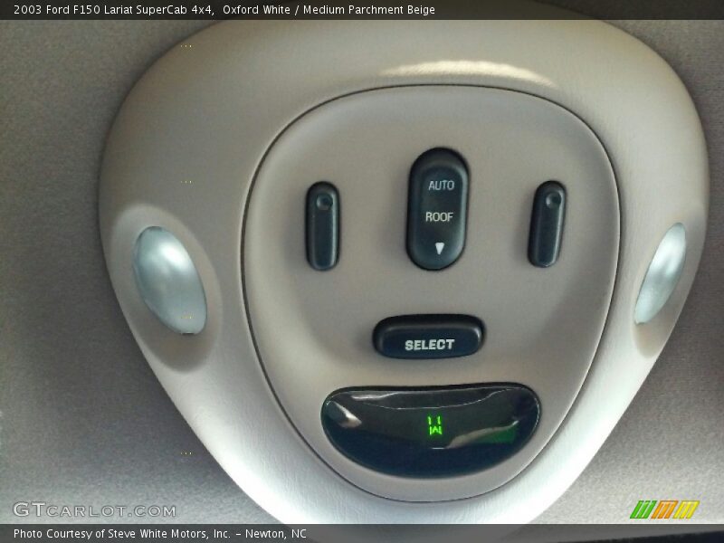 Oxford White / Medium Parchment Beige 2003 Ford F150 Lariat SuperCab 4x4
