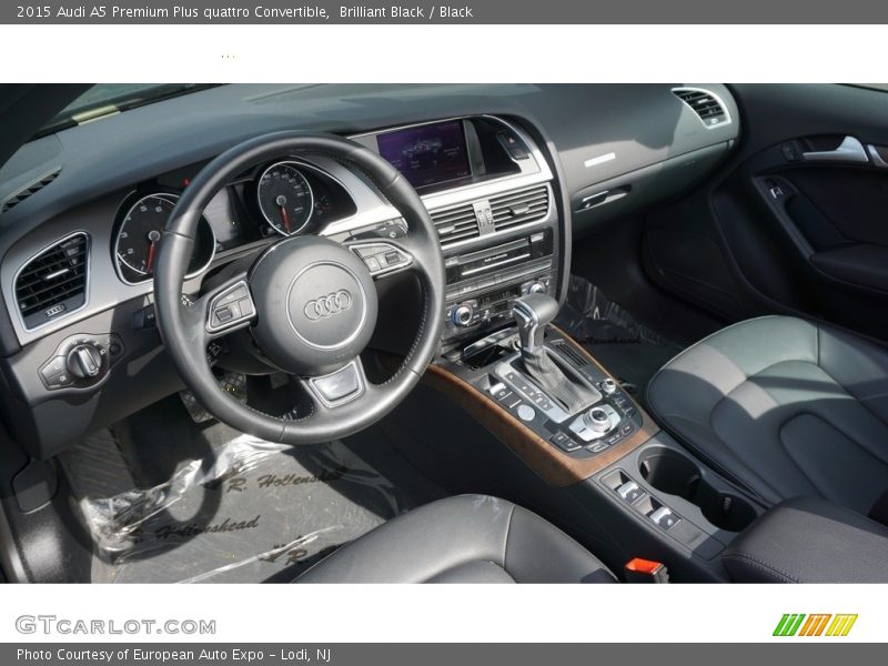 Brilliant Black / Black 2015 Audi A5 Premium Plus quattro Convertible