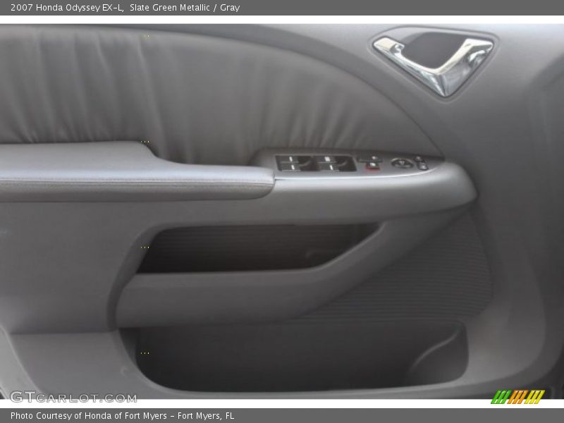 Slate Green Metallic / Gray 2007 Honda Odyssey EX-L