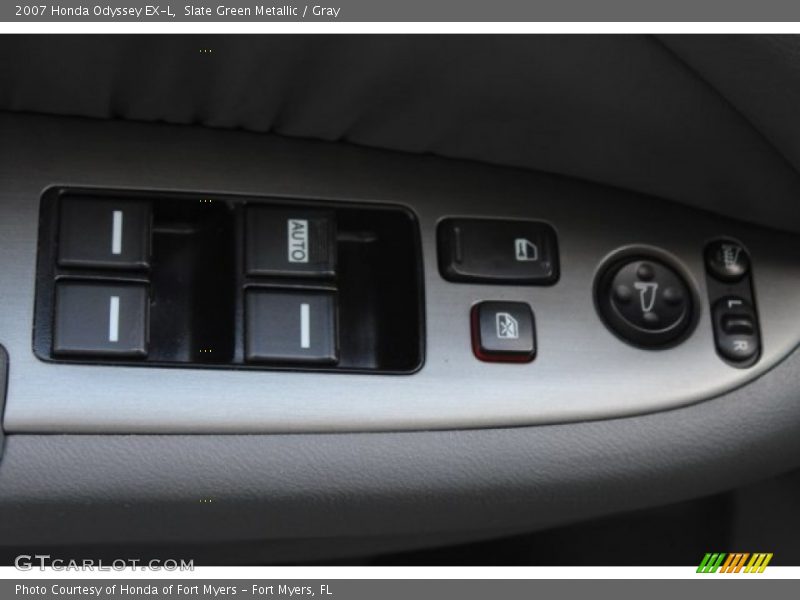 Slate Green Metallic / Gray 2007 Honda Odyssey EX-L