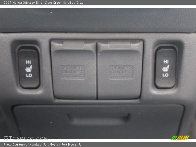 Slate Green Metallic / Gray 2007 Honda Odyssey EX-L