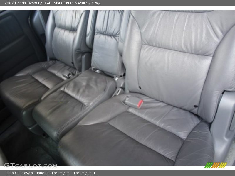 Slate Green Metallic / Gray 2007 Honda Odyssey EX-L
