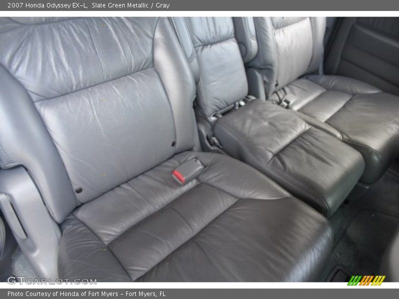 Slate Green Metallic / Gray 2007 Honda Odyssey EX-L