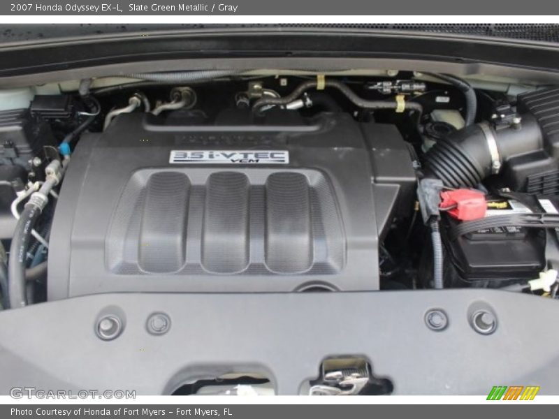 Slate Green Metallic / Gray 2007 Honda Odyssey EX-L