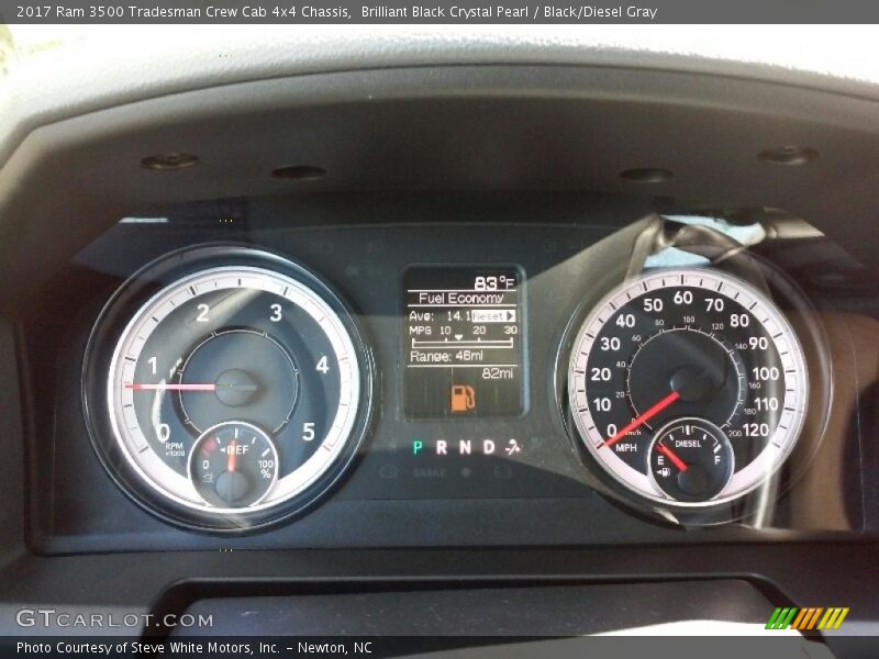 Brilliant Black Crystal Pearl / Black/Diesel Gray 2017 Ram 3500 Tradesman Crew Cab 4x4 Chassis