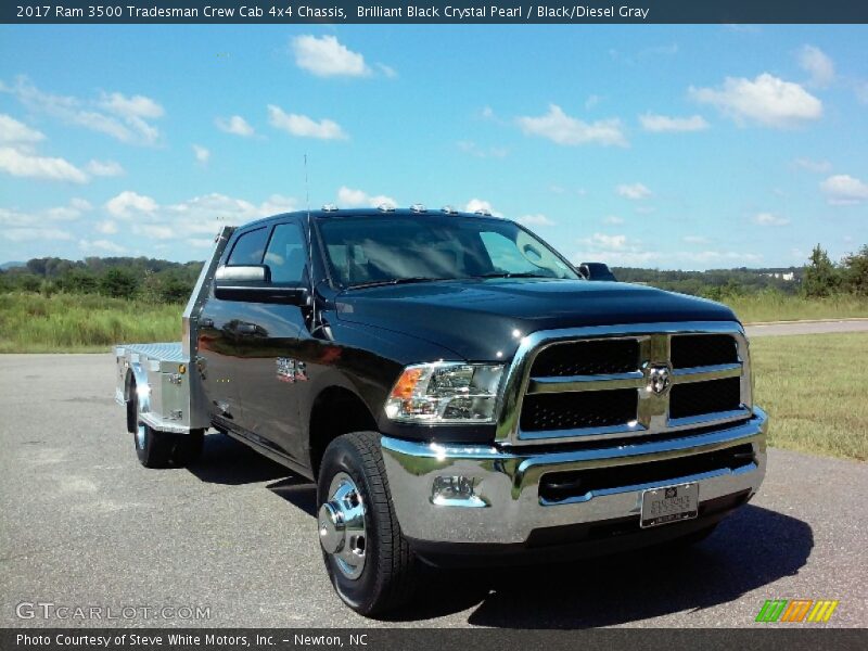 Brilliant Black Crystal Pearl / Black/Diesel Gray 2017 Ram 3500 Tradesman Crew Cab 4x4 Chassis