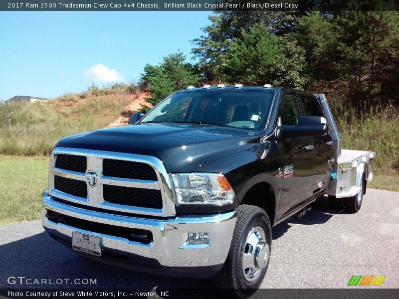 Brilliant Black Crystal Pearl / Black/Diesel Gray 2017 Ram 3500 Tradesman Crew Cab 4x4 Chassis