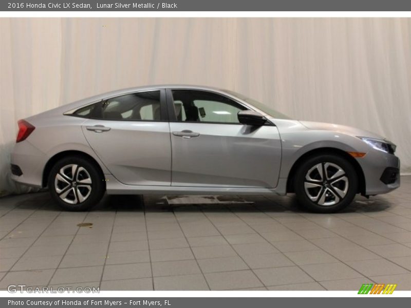 Lunar Silver Metallic / Black 2016 Honda Civic LX Sedan