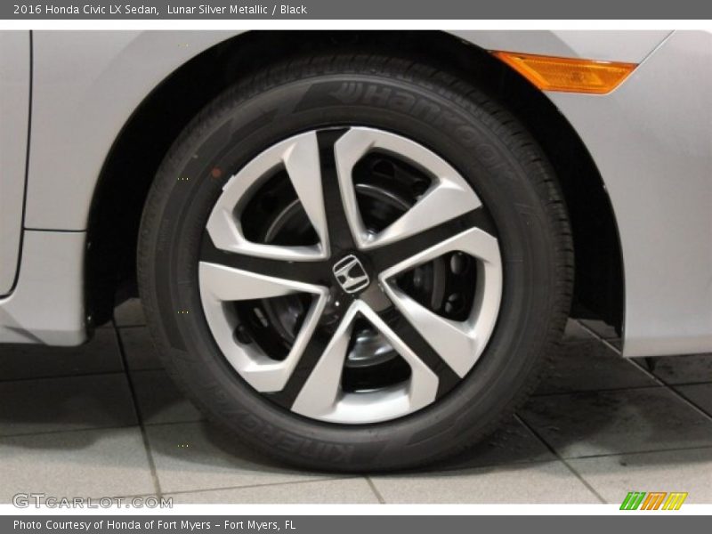 Lunar Silver Metallic / Black 2016 Honda Civic LX Sedan