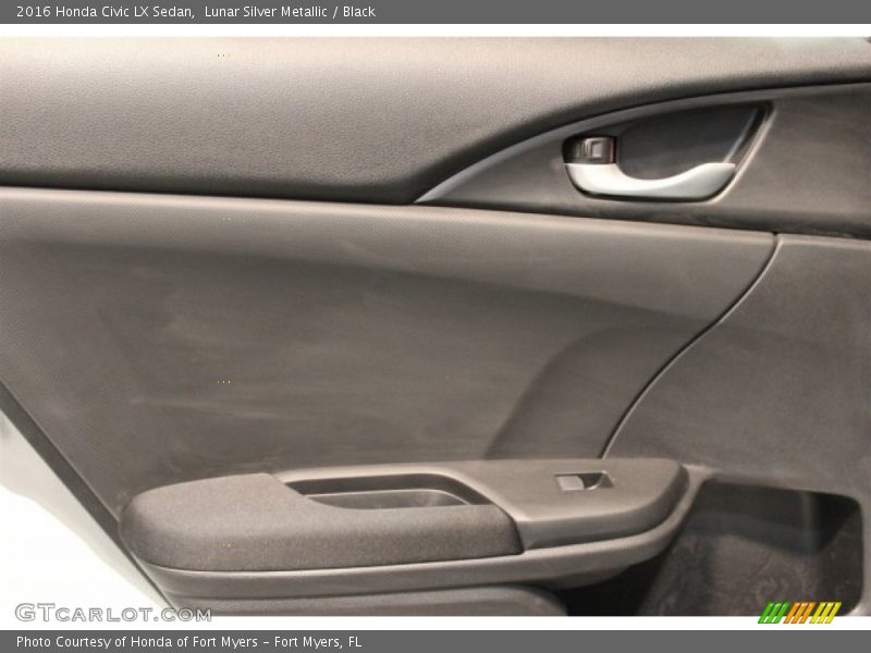 Lunar Silver Metallic / Black 2016 Honda Civic LX Sedan