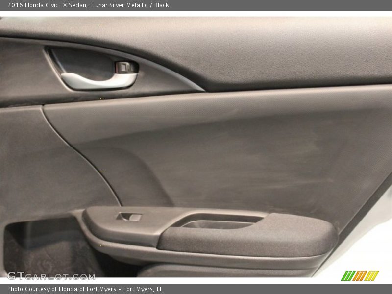 Lunar Silver Metallic / Black 2016 Honda Civic LX Sedan