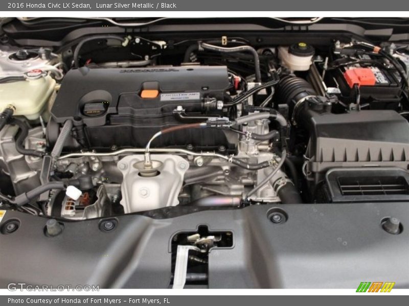 Lunar Silver Metallic / Black 2016 Honda Civic LX Sedan