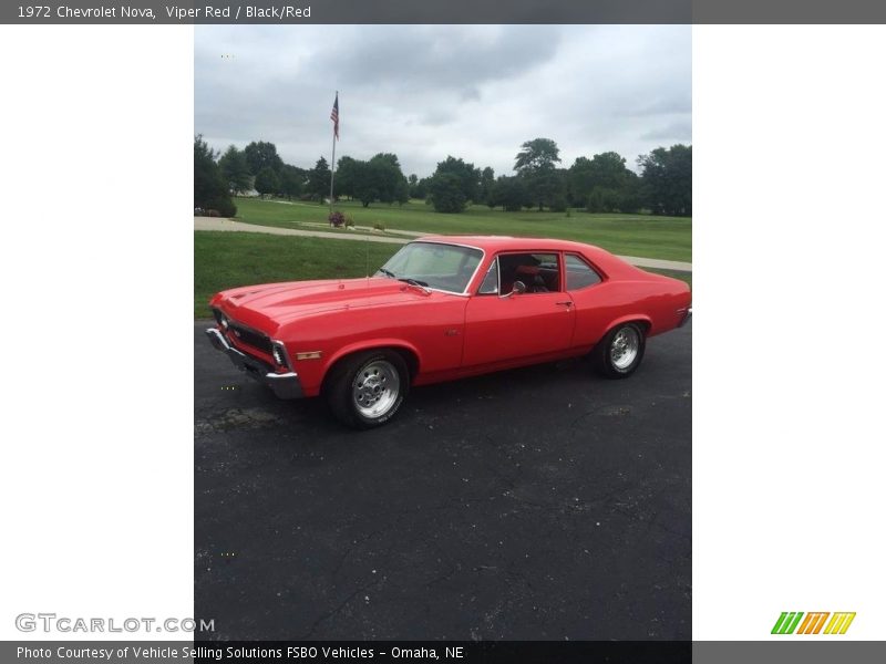 Viper Red / Black/Red 1972 Chevrolet Nova