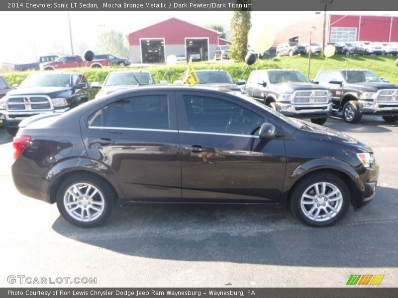 Mocha Bronze Metallic / Dark Pewter/Dark Titanium 2014 Chevrolet Sonic LT Sedan