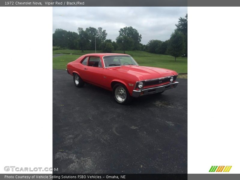 Viper Red / Black/Red 1972 Chevrolet Nova