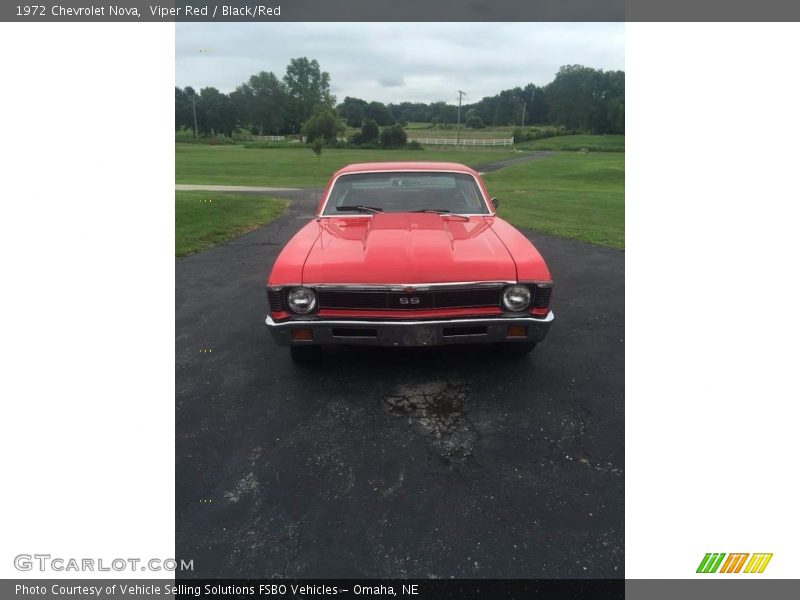 Viper Red / Black/Red 1972 Chevrolet Nova