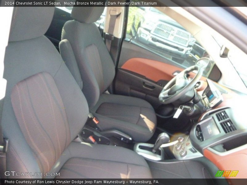 Mocha Bronze Metallic / Dark Pewter/Dark Titanium 2014 Chevrolet Sonic LT Sedan