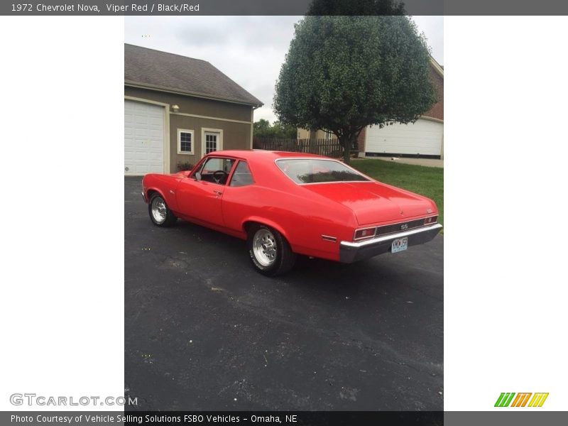 Viper Red / Black/Red 1972 Chevrolet Nova