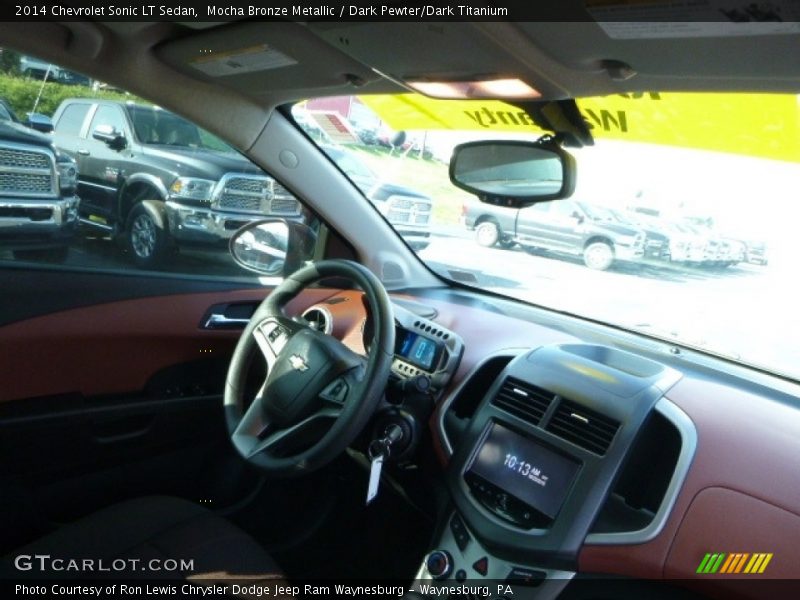 Mocha Bronze Metallic / Dark Pewter/Dark Titanium 2014 Chevrolet Sonic LT Sedan