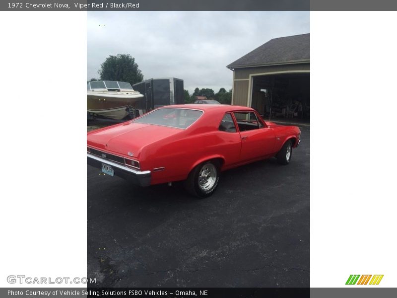Viper Red / Black/Red 1972 Chevrolet Nova