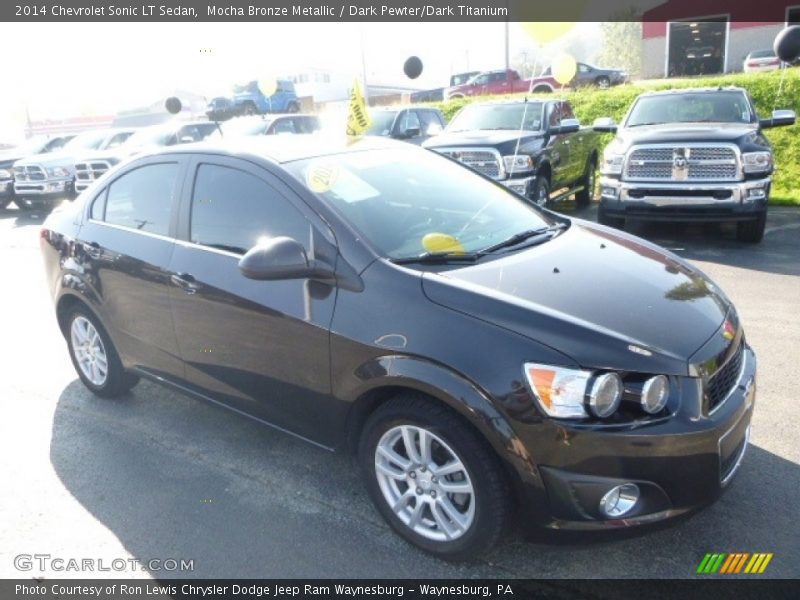 Mocha Bronze Metallic / Dark Pewter/Dark Titanium 2014 Chevrolet Sonic LT Sedan