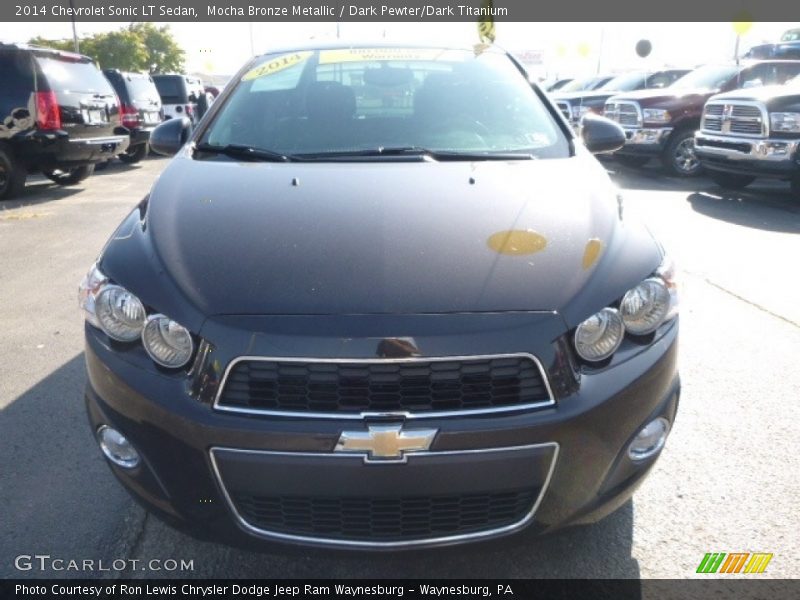 Mocha Bronze Metallic / Dark Pewter/Dark Titanium 2014 Chevrolet Sonic LT Sedan